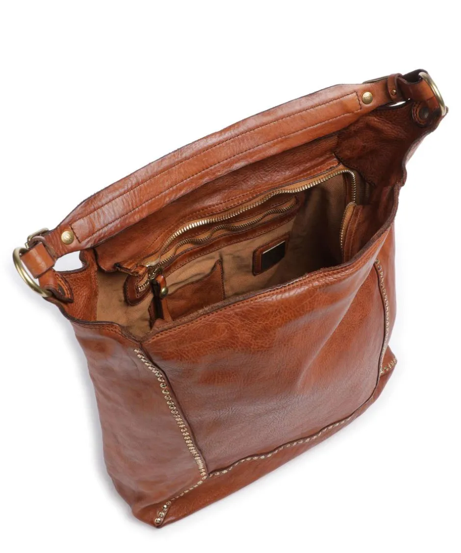 Campomaggi Shoulder Bags|Hobo Bags-Hobo bag grained cow leather