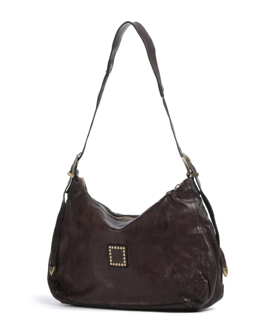 Campomaggi Shoulder Bags|Hobo Bags-Hobo bag grained cow leather