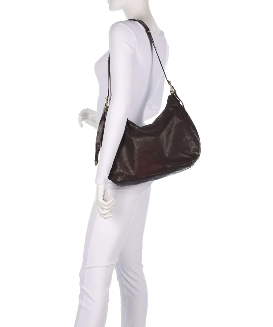 Campomaggi Shoulder Bags|Hobo Bags-Hobo bag grained cow leather