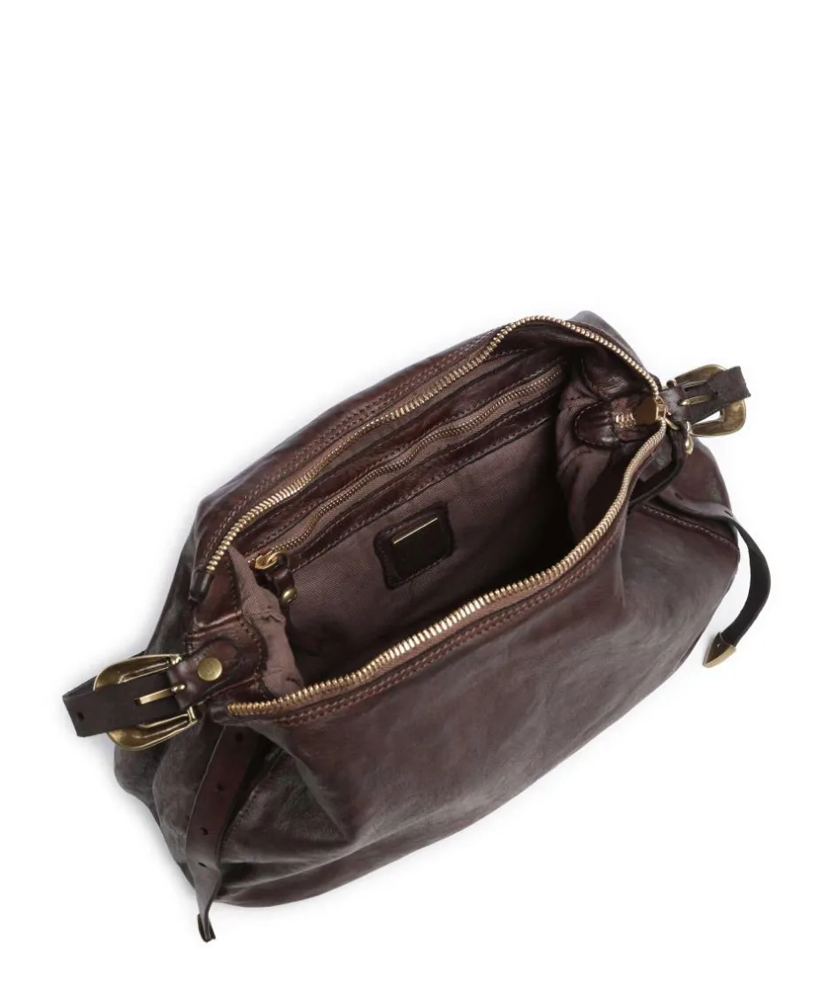 Campomaggi Shoulder Bags|Hobo Bags-Hobo bag grained cow leather