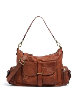 Campomaggi Shoulder Bags|Hobo Bags-Hobo bag grained cow leather