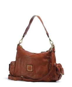Campomaggi Shoulder Bags|Hobo Bags-Hobo bag grained cow leather