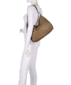 Campomaggi Shoulder Bags|Hobo Bags-Hobo bag grained cow leather