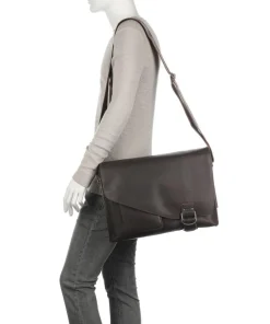 Aunts & Uncles Business- & Laptop Bags-Hunter Big Judd Briefcase 16″ buffalo leather