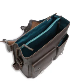 Aunts & Uncles Business- & Laptop Bags-Hunter Finn Briefcase 14″ buffalo leather