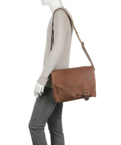 Aunts & Uncles Business- & Laptop Bags|Crossbody Bags-Hunter Medium Judd Messenger bag buffalo leather