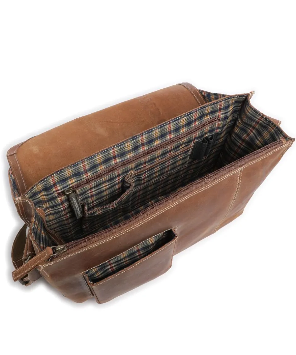 Aunts & Uncles Business- & Laptop Bags|Crossbody Bags-Hunter Medium Judd Messenger bag buffalo leather