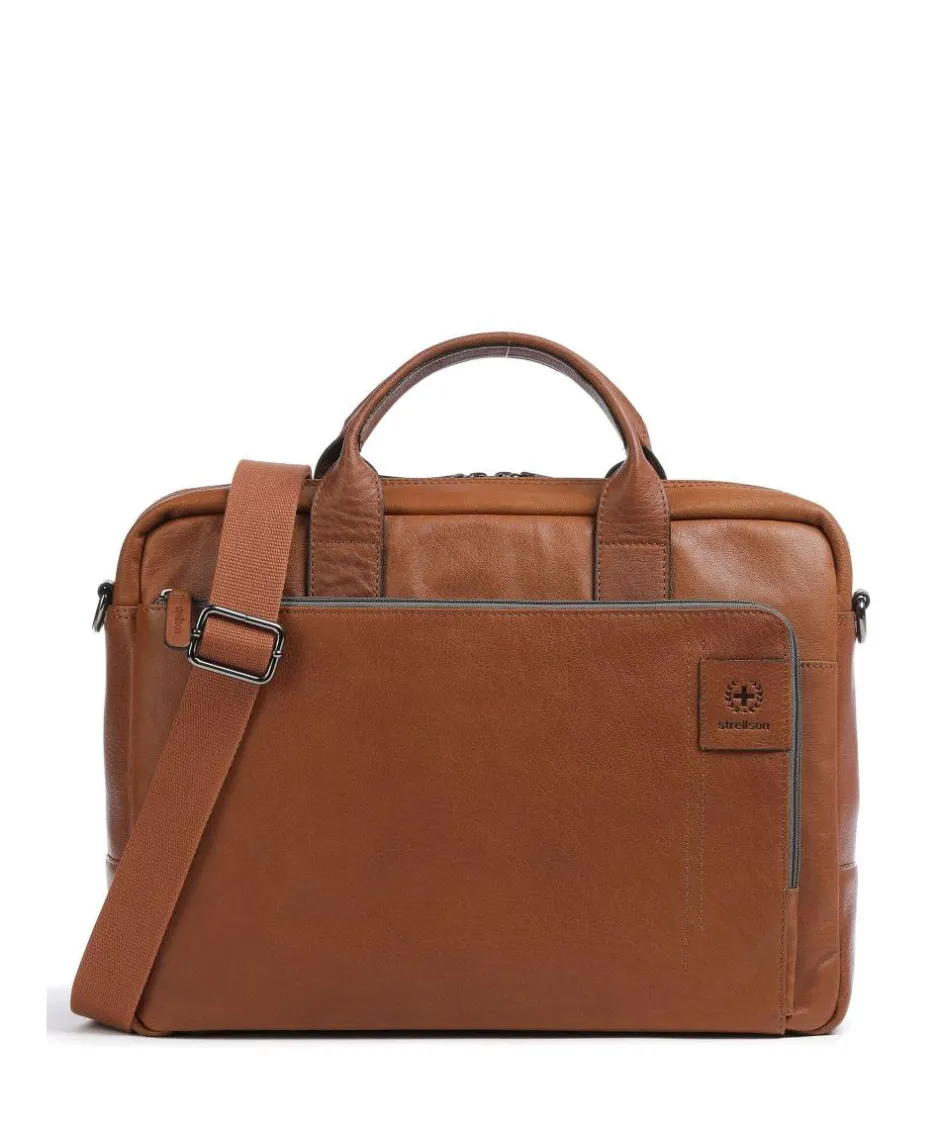 Strellson Business- & Laptop Bags-Hyde Briefcase 15″ grained leather