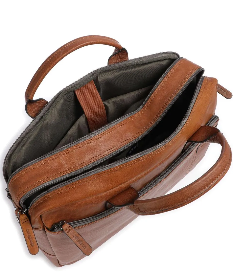 Strellson Business- & Laptop Bags-Hyde Briefcase 15″ grained leather