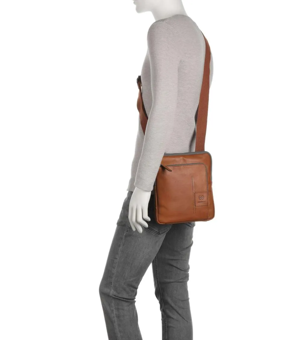 Strellson Crossbody Bags-Hyde Park Brian Crossbody bag fine grain leather