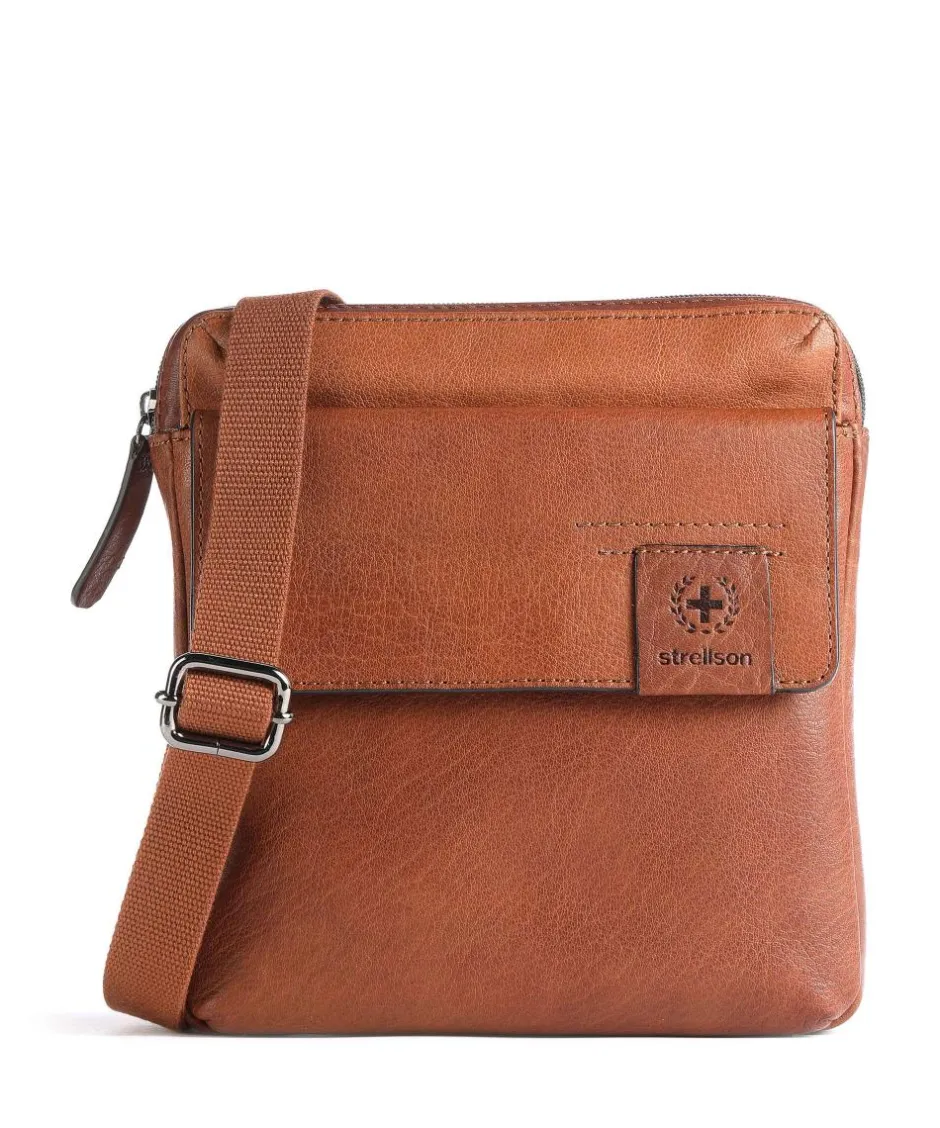 Strellson Crossbody Bags-Hyde Park Crossbody bag grained cow leather