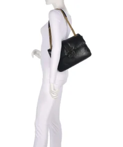 Just Cavalli Shoulder Bags-Iconic Snakes Puffy Shoulder bag imitation leather