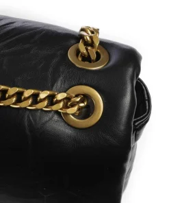 Just Cavalli Shoulder Bags-Iconic Snakes Puffy Shoulder bag imitation leather