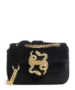 Just Cavalli Shoulder Bags|Crossbody Bags-Iconic Snakes Puffy Shoulder bag velvet fabric