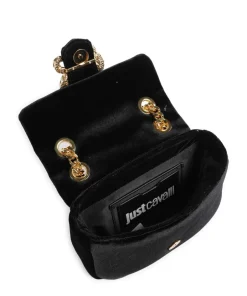 Just Cavalli Shoulder Bags|Crossbody Bags-Iconic Snakes Puffy Shoulder bag velvet fabric