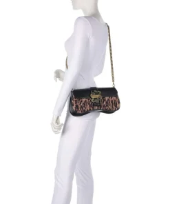 Just Cavalli Shoulder Bags-Iconic Snakes Shoulder bag nylon