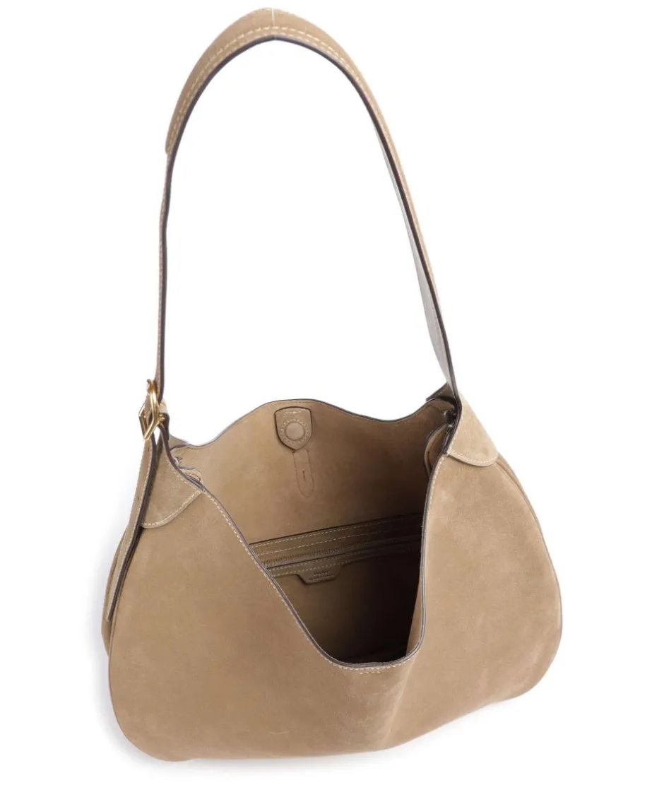 Polo Ralph Lauren Shoulder Bags|Hobo Bags-ID Collection Medium Hobo bag brushed leather
