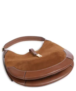 Polo Ralph Lauren Shoulder Bags|Hobo Bags-ID Collection Medium Hobo bag brushed cow leather, fine grain cow leather
