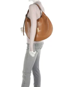 Polo Ralph Lauren Shoulder Bags|Hobo Bags-ID Collection Medium Hobo bag fine grain cow leather