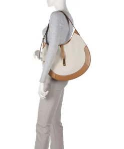 Polo Ralph Lauren Shoulder Bags|Hobo Bags-ID Collection Medium Hobo bag cow leather, canvas