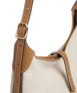 Polo Ralph Lauren Shoulder Bags|Hobo Bags-ID Collection Medium Hobo bag cow leather, canvas