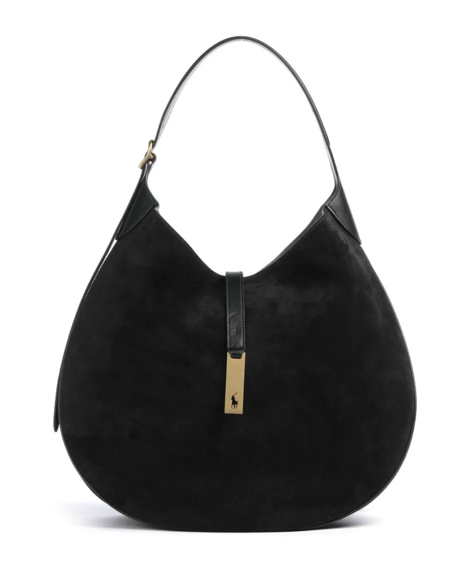 Polo Ralph Lauren Shoulder Bags|Hobo Bags-ID Collection Medium Hobo bag brushed cow leather