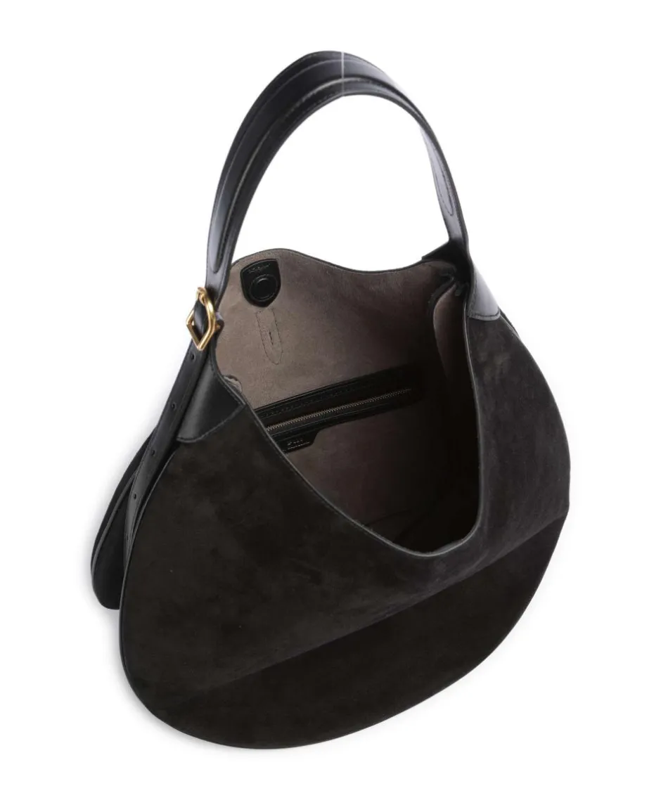 Polo Ralph Lauren Shoulder Bags|Hobo Bags-ID Collection Medium Hobo bag brushed cow leather