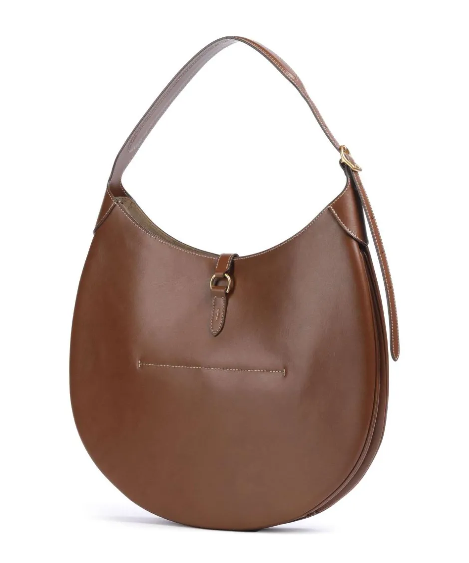 Polo Ralph Lauren Shoulder Bags|Hobo Bags-ID Collection Medium Hobo bag fine grain cow leather