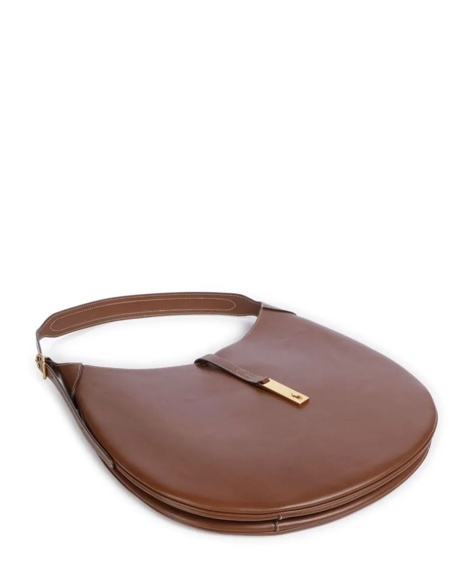 Polo Ralph Lauren Shoulder Bags|Hobo Bags-ID Collection Medium Hobo bag fine grain cow leather