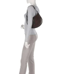 Polo Ralph Lauren Shoulder Bags|Hobo Bags-ID Collection Small Hobo bag fine grain cow leather, brushed cow leather