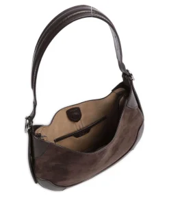 Polo Ralph Lauren Shoulder Bags|Hobo Bags-ID Collection Small Hobo bag fine grain cow leather, brushed cow leather