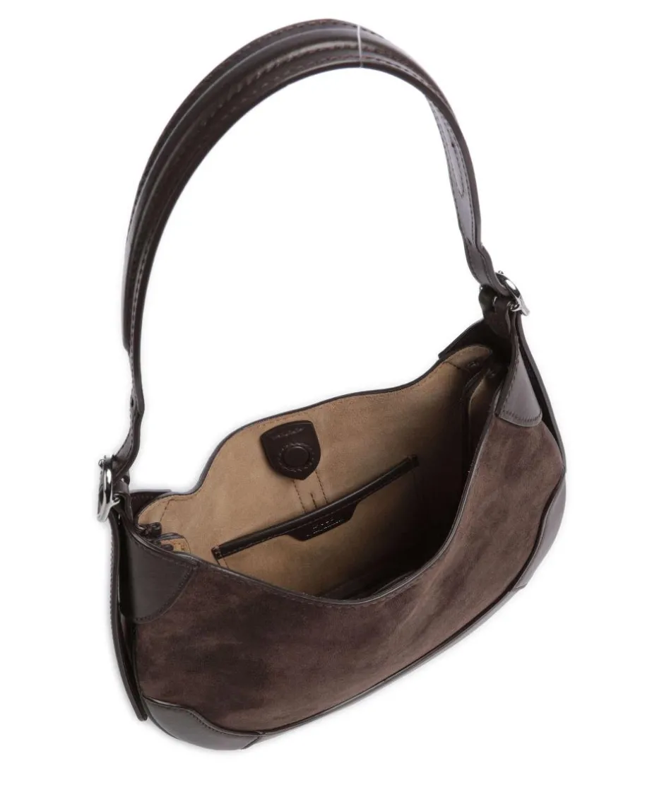 Polo Ralph Lauren Shoulder Bags|Hobo Bags-ID Collection Small Hobo bag fine grain cow leather, brushed cow leather