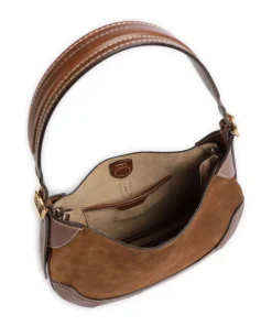 Polo Ralph Lauren Shoulder Bags|Hobo Bags-ID Collection Small Hobo bag fine grain cow leather, brushed cow leather