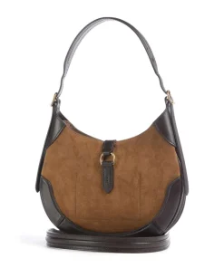 Polo Ralph Lauren Shoulder Bags|Hobo Bags-ID Collection Small Hobo bag fine grain cow leather, brushed cow leather