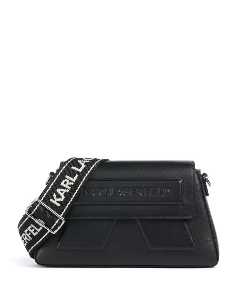 Karl Lagerfeld Crossbody Bags-Ikon K Crossbody bag fine grain cow leather