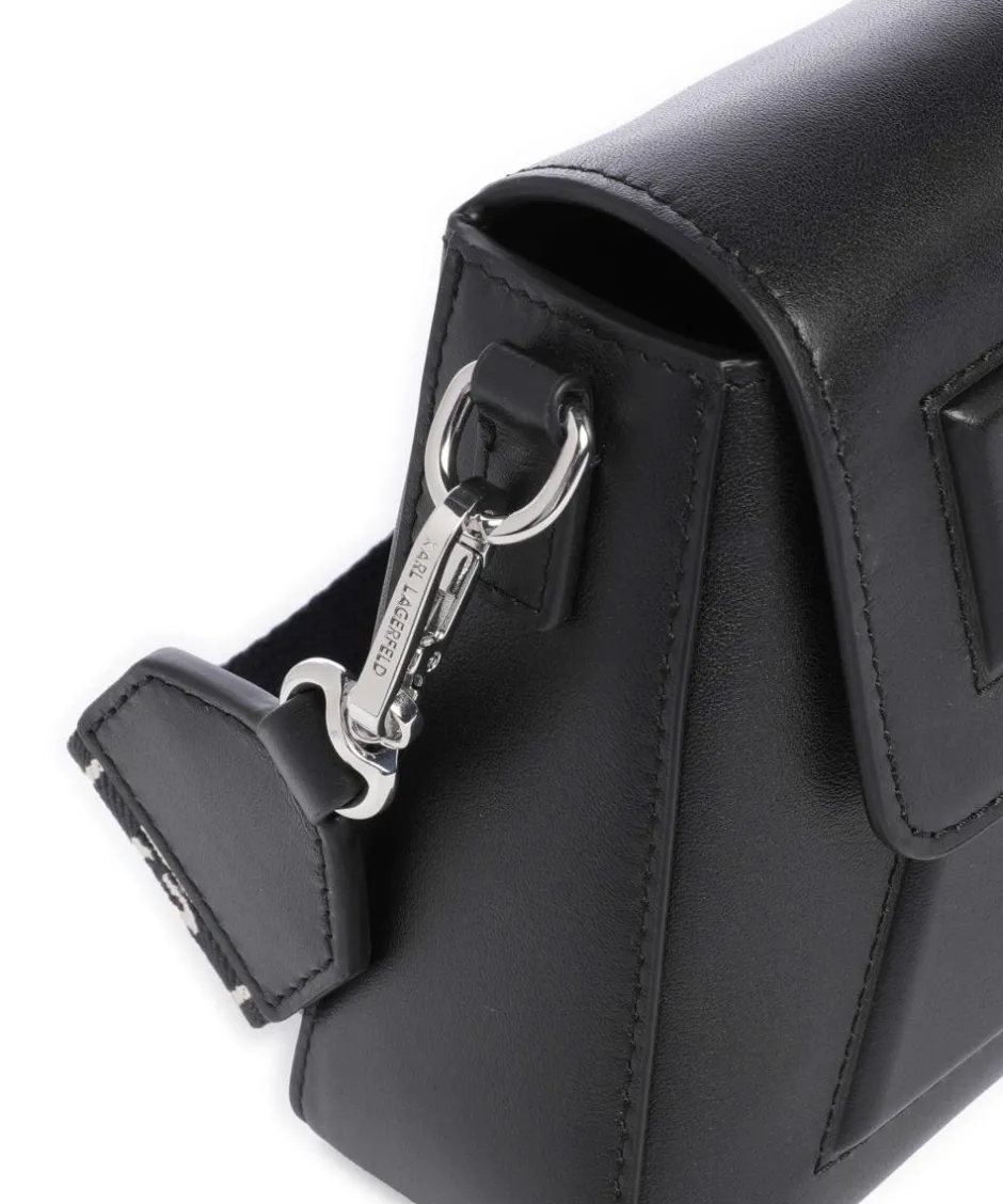 Karl Lagerfeld Crossbody Bags-Ikon K Crossbody bag fine grain cow leather