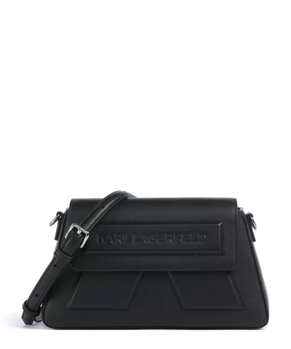 Karl Lagerfeld Crossbody Bags-Ikon K Soft Crossbody bag fine grain cow leather