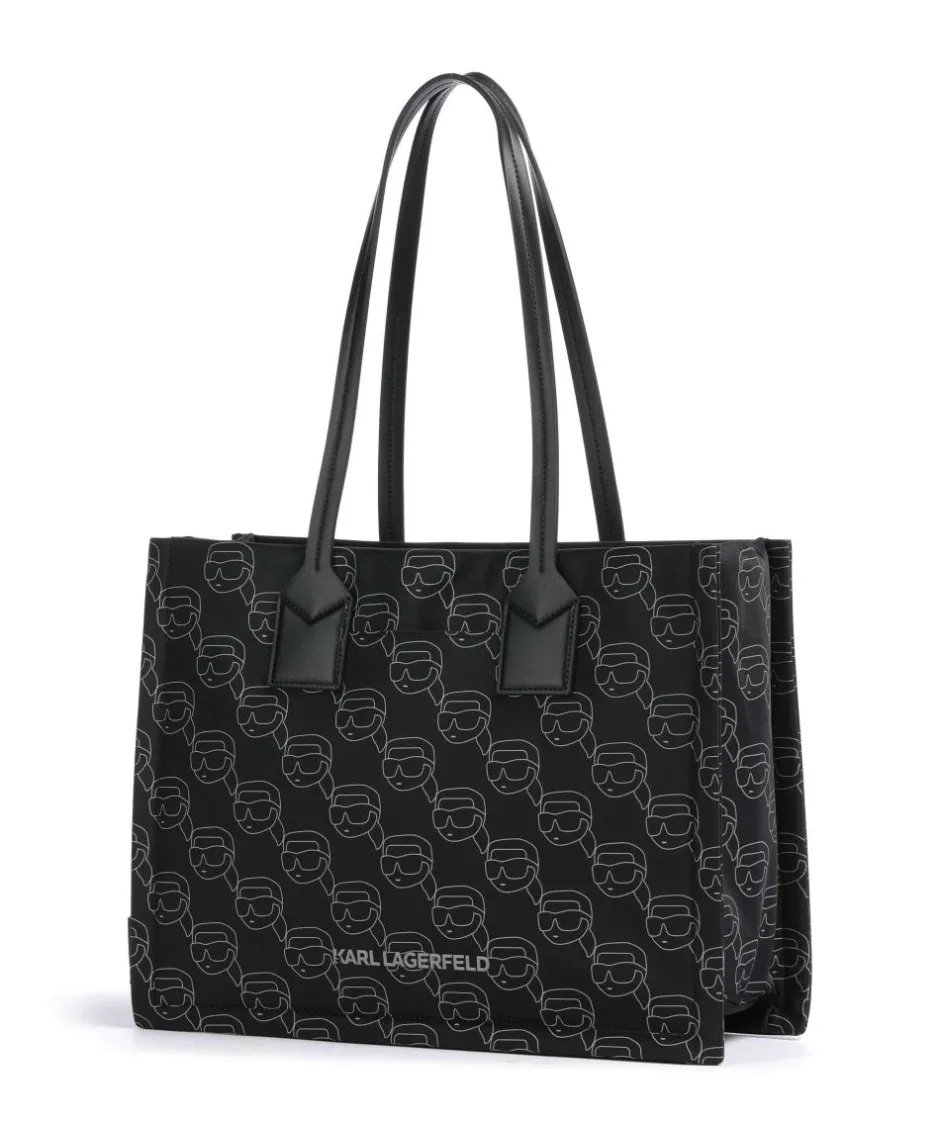 Karl Lagerfeld Tote Bags-Ikon Medium Tote bag recycled polyamide, recycled polyurethane