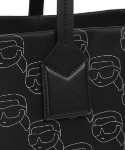 Karl Lagerfeld Tote Bags-Ikon Medium Tote bag recycled polyamide, recycled polyurethane