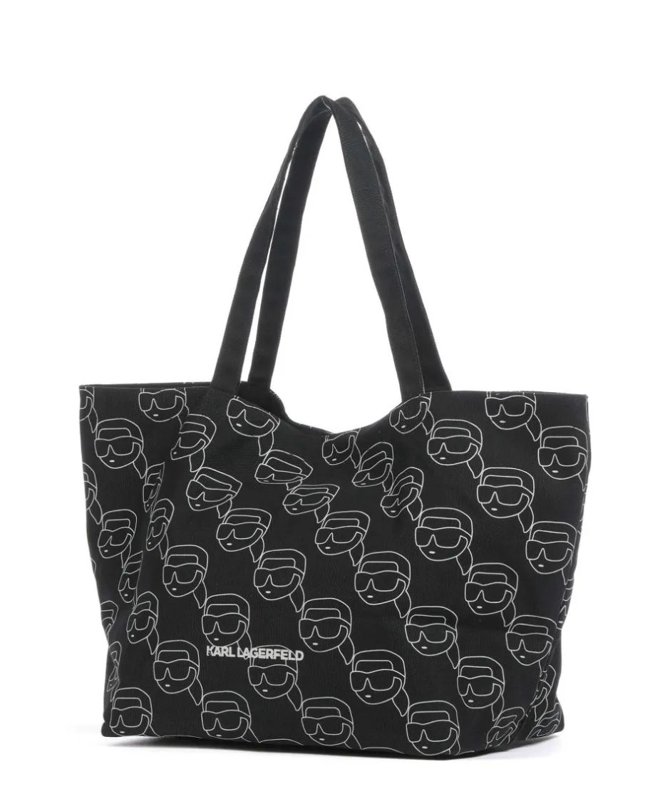 Karl Lagerfeld Tote Bags-Ikon Tote bag canvas