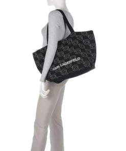 Karl Lagerfeld Tote Bags-Ikon Tote bag canvas