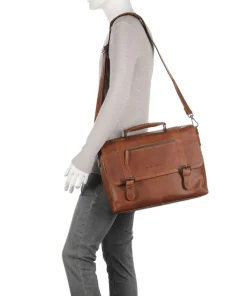 The Chesterfield Brand Business- & Laptop Bags-Imperia Briefcase 15″ pull-up cow leather