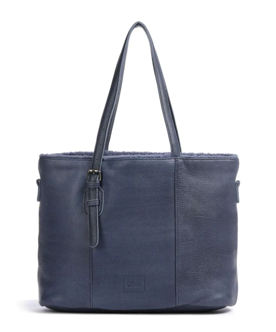 FredsBruder Tote Bags-Inside Out Tote bag grained leather