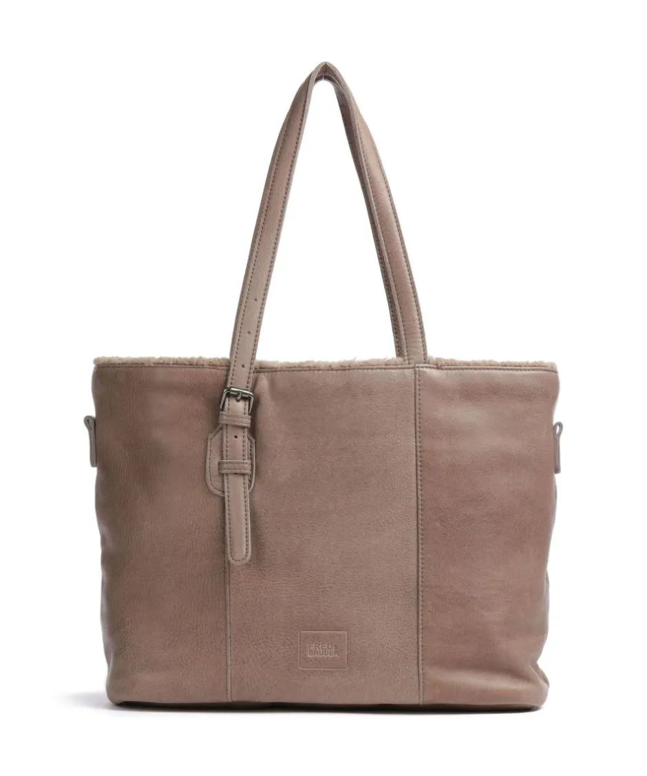 FredsBruder Tote Bags-Inside Out Tote bag grained leather