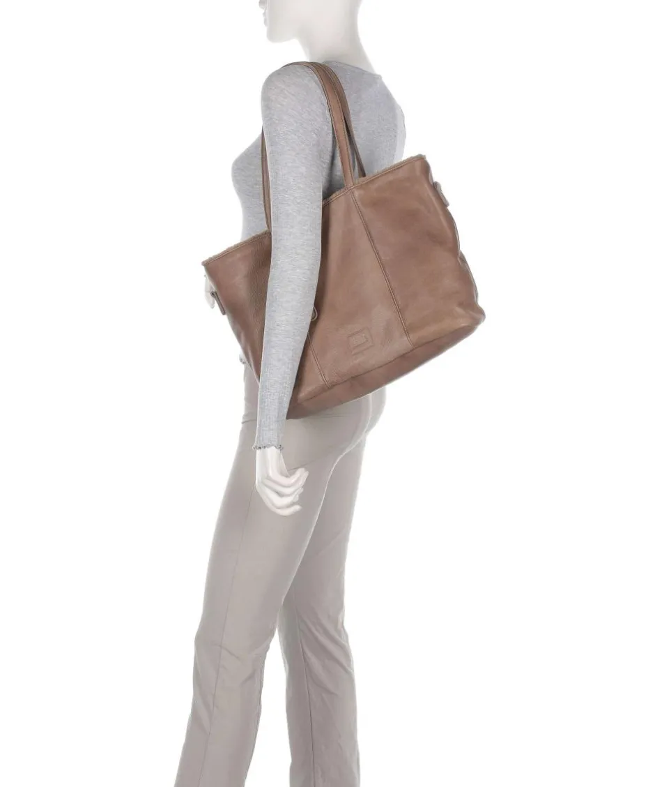 FredsBruder Tote Bags-Inside Out Tote bag grained leather