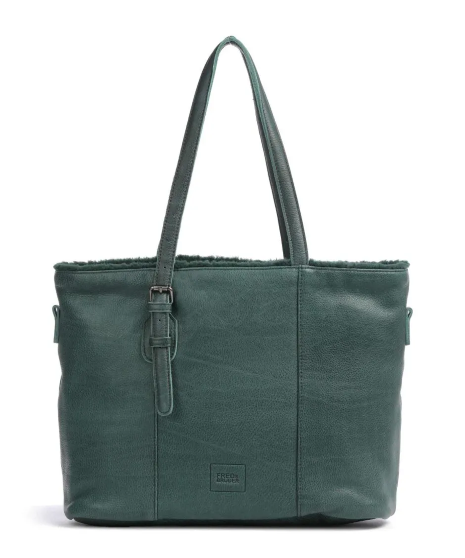 FredsBruder Tote Bags-Inside Out Tote bag grained leather