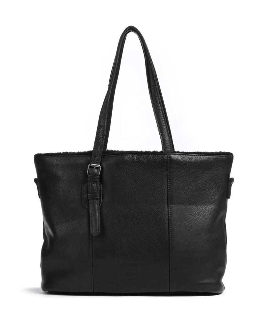 FredsBruder Tote Bags-Inside Out Tote bag grained leather