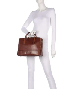 The Bridge Business- & Laptop Bags-Iolanda Briefcase 13″ fine grain cow leather