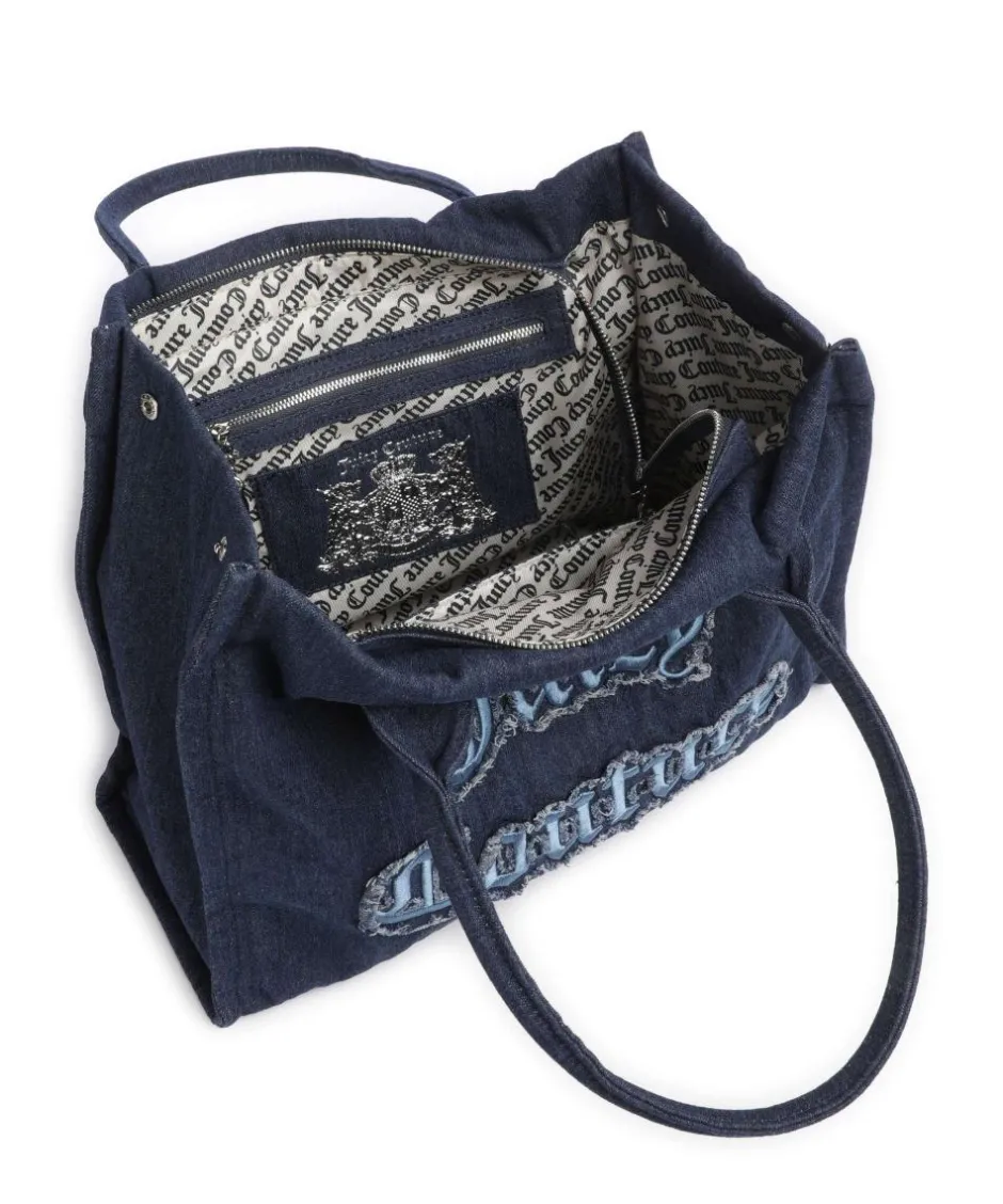 Juicy Couture Tote Bags-Iris Distressed L Tote bag cotton
