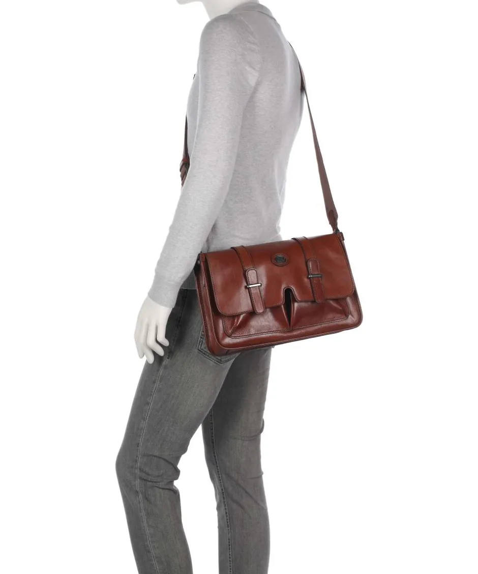 The Bridge Business- & Laptop Bags|Crossbody Bags-Isaia Messenger bag fine grain cow leather